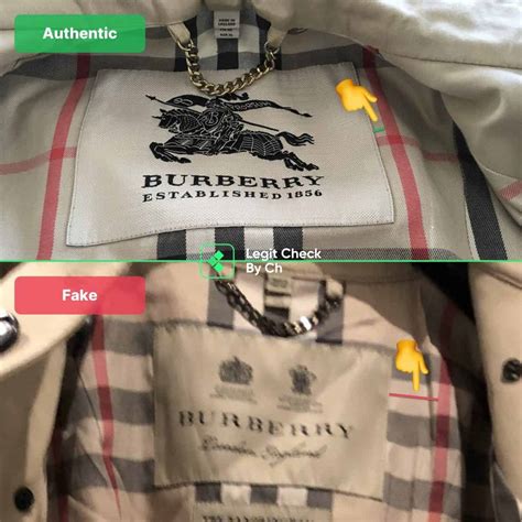 how to tell if burberry london jacket is real|Burberry coat scam.